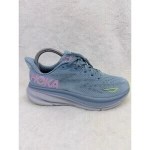 Hoka Clifton 9 Womens Running Shoes Blue Size 6.5 B Sneaker